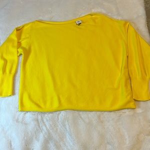 CABI Women's Size Large Buttercup pullover Sweater Yellow
